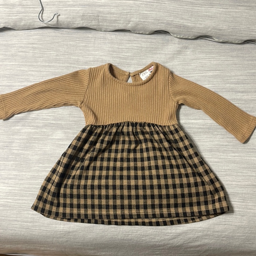 ZARA plaid toddler dress